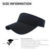 AI-MICH Promotional Multicolor Sun Logo Visor Hat White Plastic Golf Caps Sports Adjustable Visor Hat