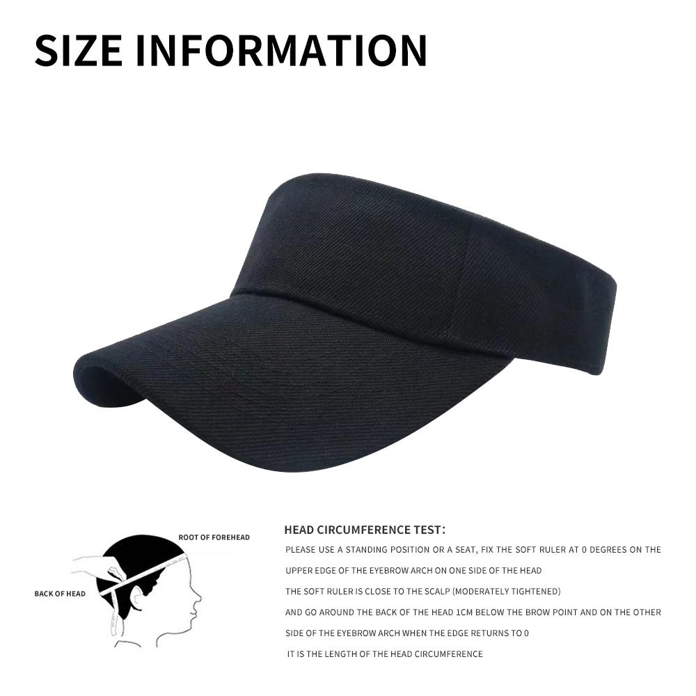 AI-MICH Promotional Multicolor Sun Logo Visor Hat White Plastic Golf Caps Sports Adjustable Visor Hat