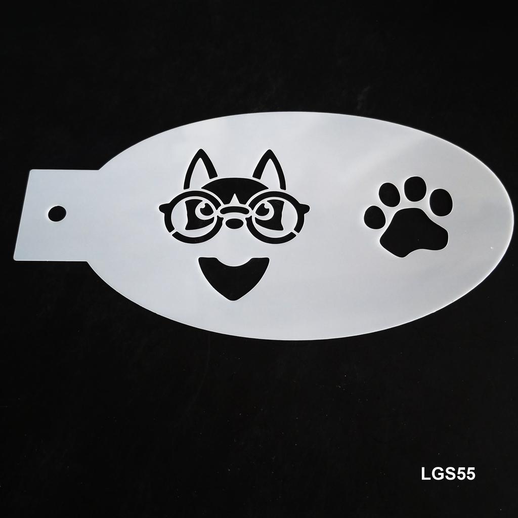 New Face Painting Stencils Templates Professional Body Art Dolphin Deer Butterfly Plastic Makeup Tools