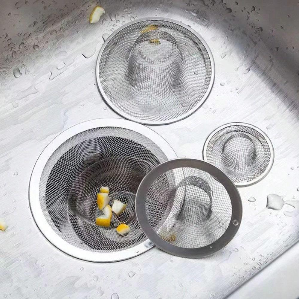 1 pcs Bathroom and Kitchen Sink Filters, Stainless Steel Mesh Sink Drain Filters, Hair Catchers for Bathroom Sinks, Sink Drain Filters