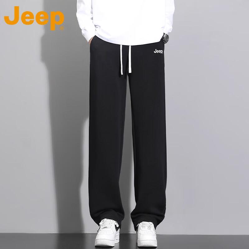 

JEEP Men s Autumn/Winter Loose Straight Casual Sweatpants XL