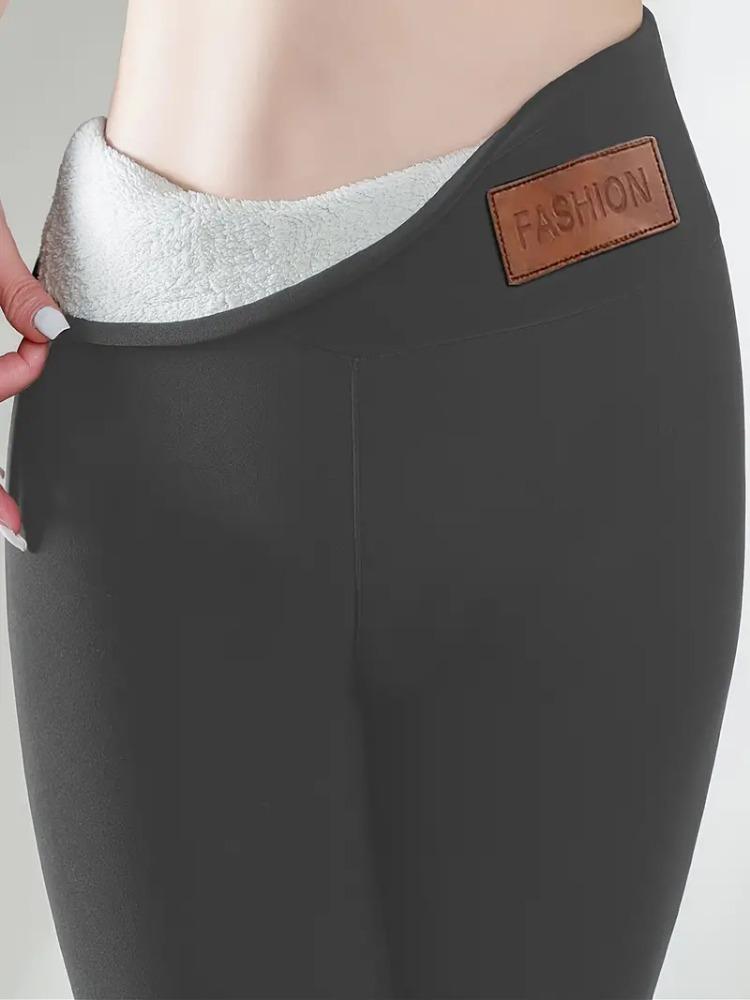 Padded and Thickened Light Plate Lamb Wool Bottoms Female Fall and Winter High Waisted Leggings Warm Pants Yoga Pants