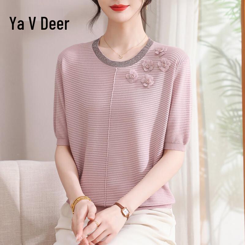 

Yalv Women s Ice Silk Short Sleeve T-Shirt Top 2XL
