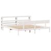 VidaXL Bed Frames and Headboard White 180x200 Cm Solid Pine Wood, Bed, Bedroom Furniture, Wooden Bed, Bed 3305807