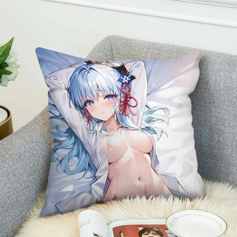 Genshin Impact Pillow Covers Decorative Cushions Cover for Sofa Pilow Cases Sleeping Pillows Pillowcase Fall Decor 45x45 Cushion