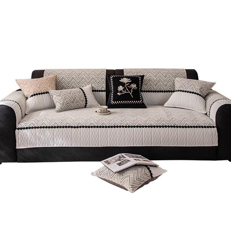 Four Seasons Universal Sofa Cushion, Simple Modern Non-slip Sofa Cushion, Washable Furniture Protector Cover, Pet Friendly Sofa Cover