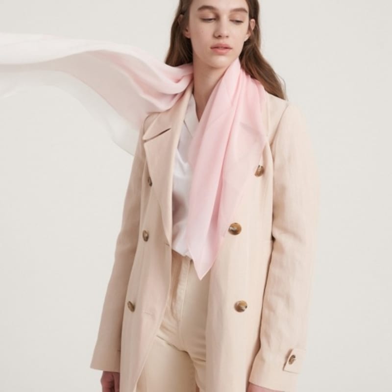 BB’DE SOLI’DE Gradation silk scarf 2color