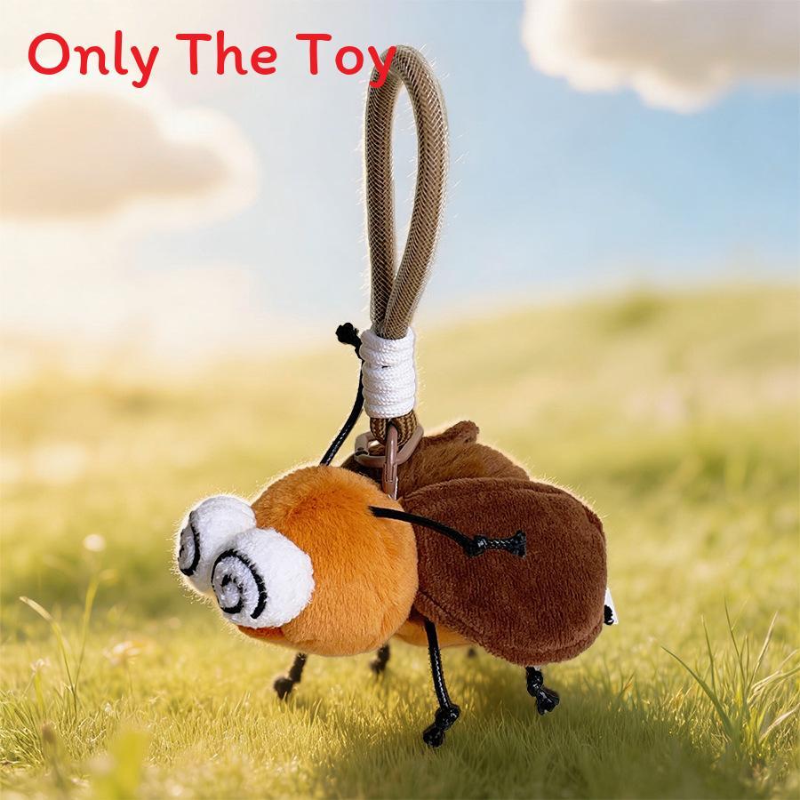 Creative Insect Plush Toy Keychain With Short Plush Material For Kids And Collectors