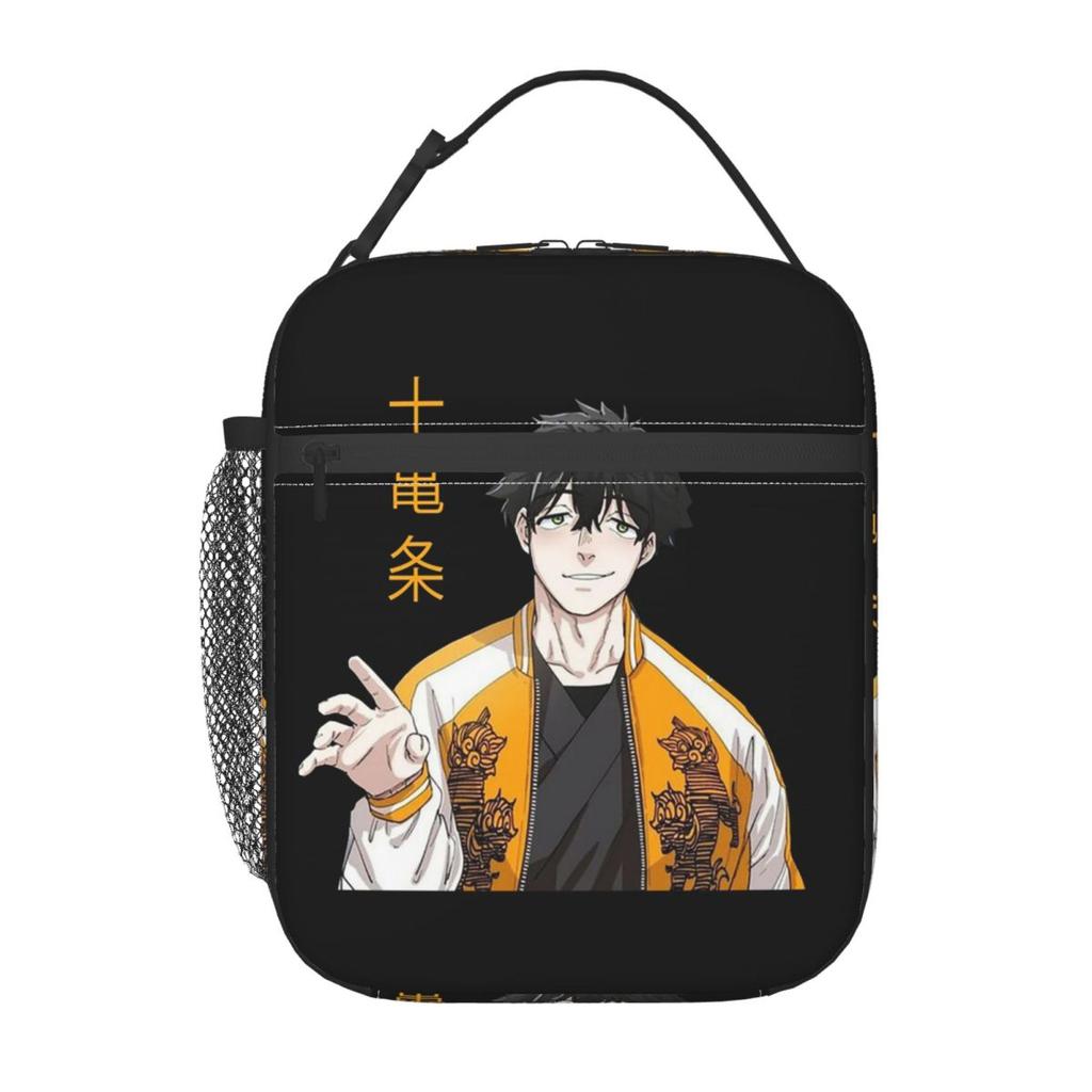 Jo Togame Wind Breaker Anime Insulated Lunch Bag for Women Kids Leakproof Food Boxes Thermal Lunch Box Tote