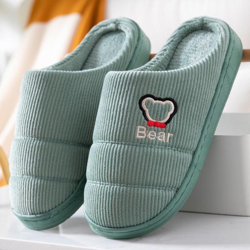 Женские домашние тапочки на платформе — фото 7