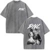 French Rapper Pnl Album Merch Graphic Tshirt Le Monde Chico Tshirt Unisex Unisex Fashion Hip Hop Oversized Vintage Washed Tshirts