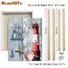 RUOPOTY Paint By Numbers Tower Landscape Wall Art Unique Gift Acrylic Home Decor Hand Painted Coloring Seaside For Living Room