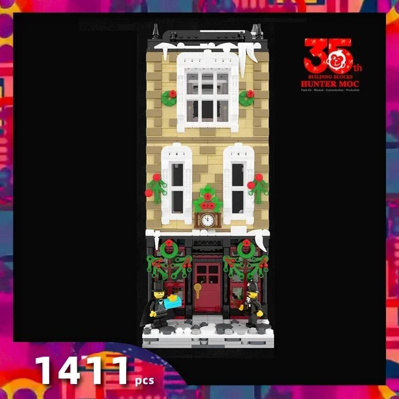 Brick Christmas Tree Pickup Star Wing Vacation Xmas Houses Train Reindeer Ornament Santa Christmas Wreath Building Block