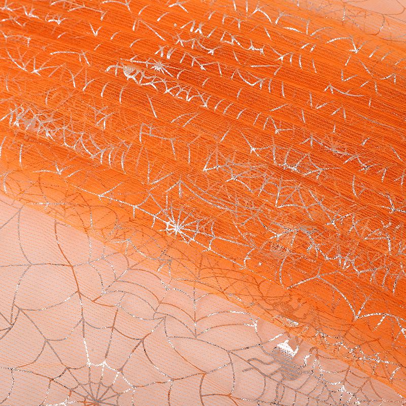 Red Spiderweb Halloween Mesh Fabric: Toy Hat & Cape Decoration
