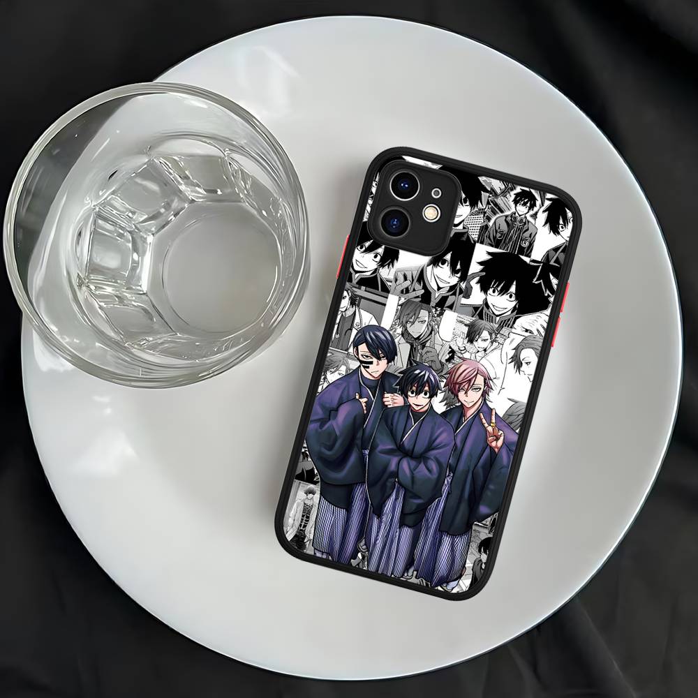 Hot Anime T-Tougen A-Anki For IPhone 16 Pro Max 15 14 13 12 11 XS MAX X Plus Candy Color Matte TPU Phone Cover