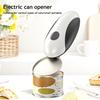 Electric Can Opener Stainless Steel Blade One-Touch Automatic Can Opener Ergonomic Handle Safety Button Hands Free Kitchen Gadget