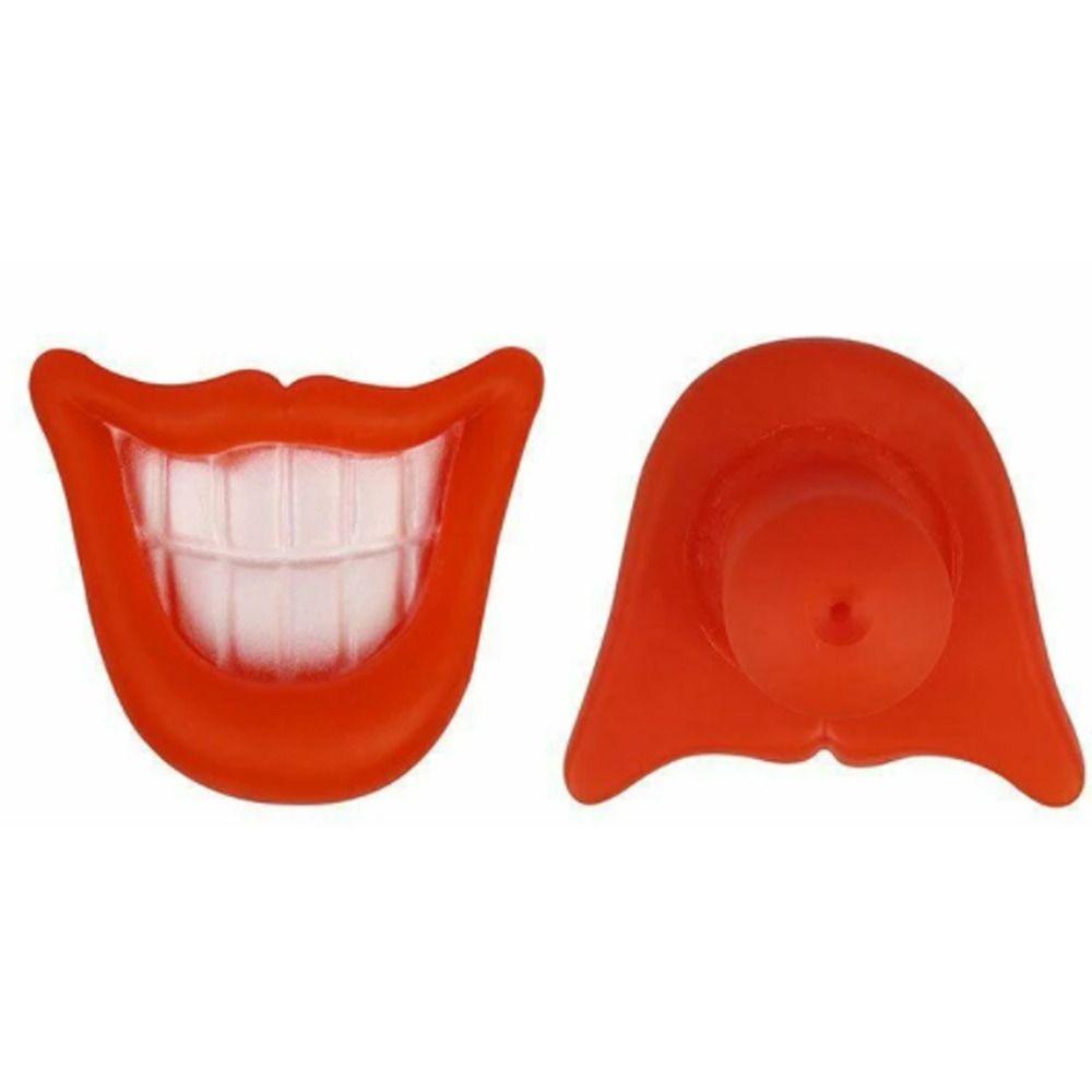 Funny Sound Squeaky Prank Chew Toys Devil's Lip Soother Dummy Pacifier Dog Toys Dog Pacifier