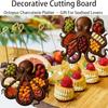 1Pc Wood Furnishings Snacks Personalized Cooked Food Platter Fun Fruit Home Decorative Octopus Shape Kitchen