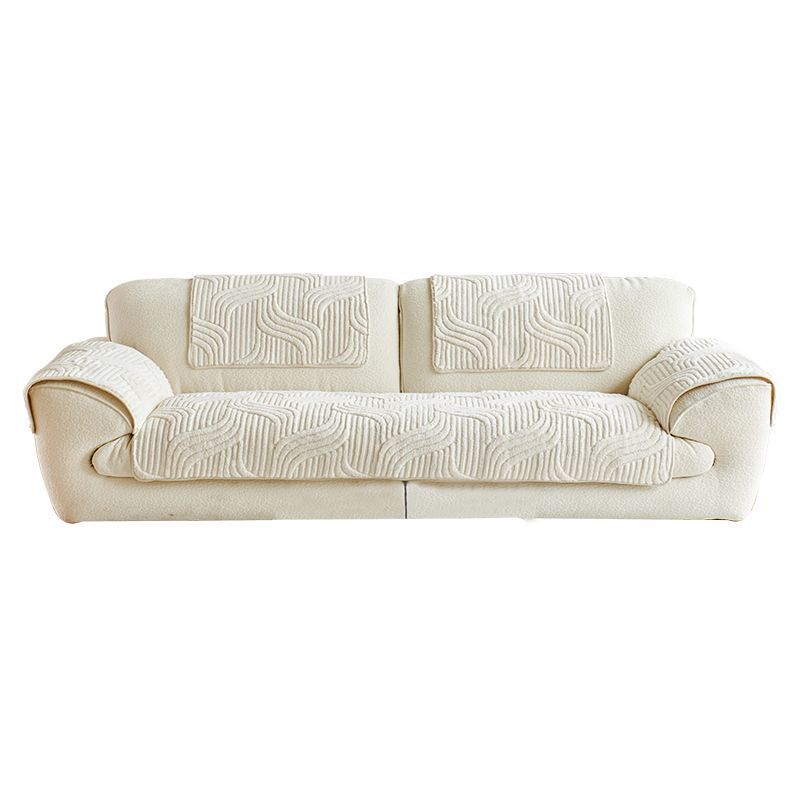 1pc Contemporary Thick Plush Non-Slip Sofa Cover Ideal for Bedroom Office Living Room Home Decor, Fits Single, Double, Triple, and Quad Sofas