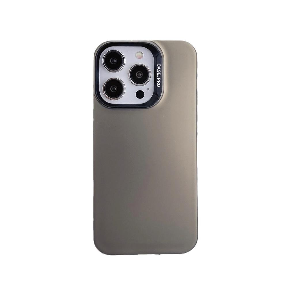 Frosted Imd Colored Silver Case Is Suitable for Apple 15promax Mobile Phone Case iPhone161214/11/X All-inclusive.