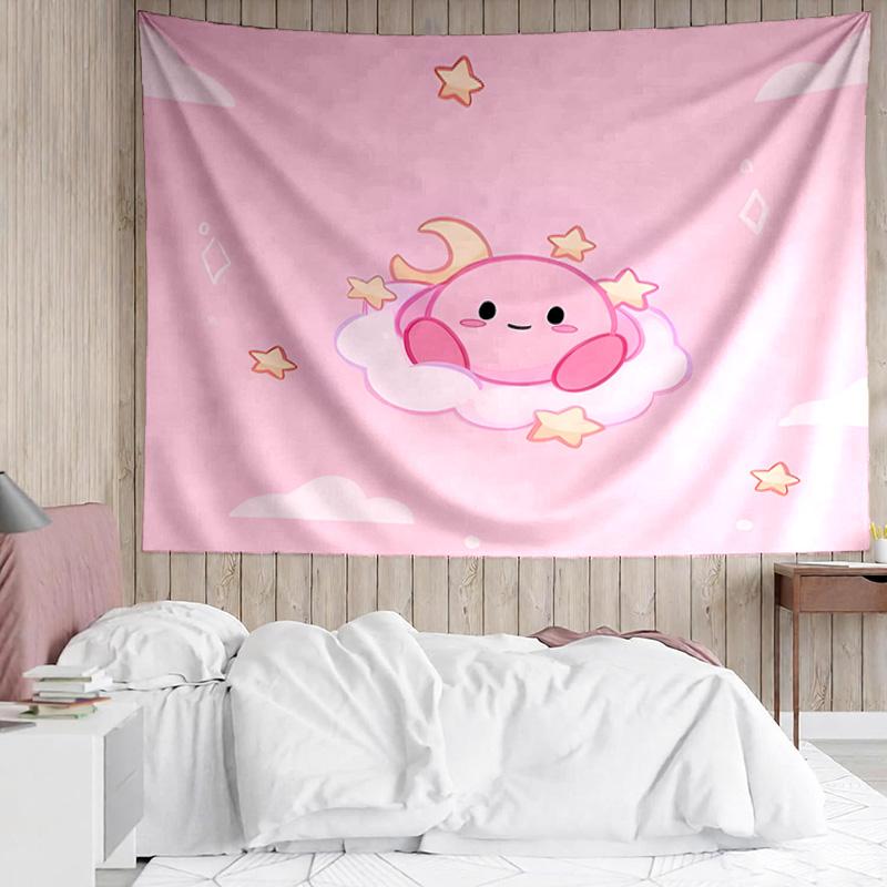 1PC Pink pika Pattern K-pop music group Tapestry Accessories for Bedroom,Livingroom, dormitory Room Wall Decor Fan Birthday Gifts
