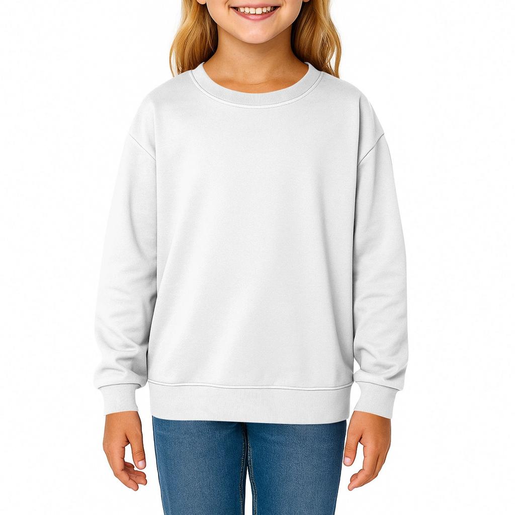 Dziecięca Moda Jednolity Kolor Długi Rękaw Okrągły Dekolt Bluza Z Kieszeniami Casualowa Bluza Top Dla Dorosłych