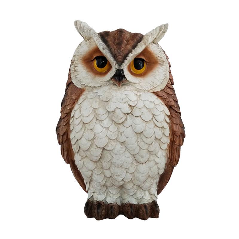 Creative Resin Owl Ornament: Cute Succulent Suitable Bird Repellent for Garden Decor