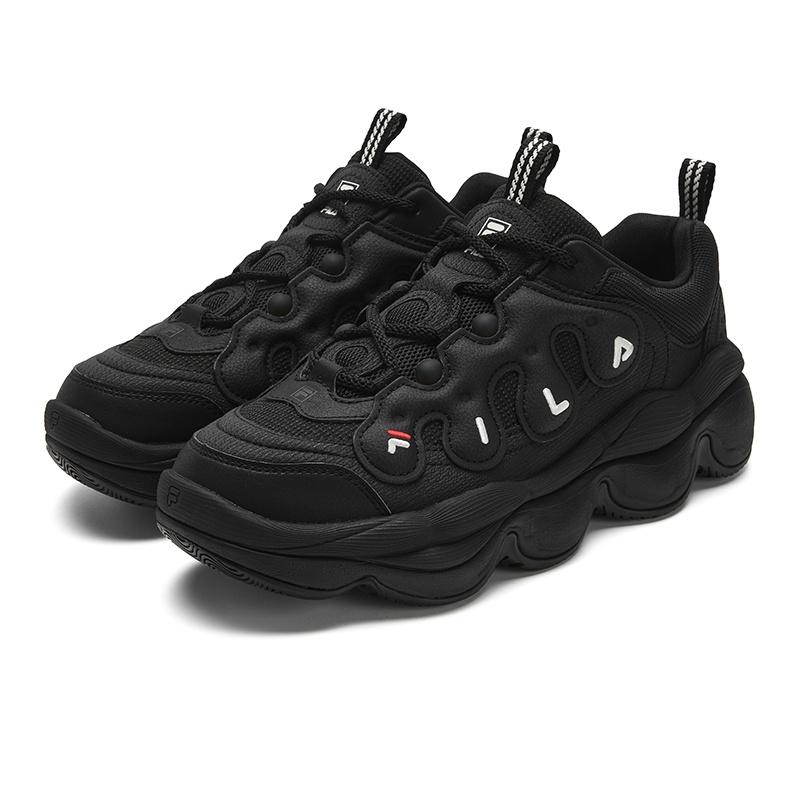 Fila PEASE Abrasion Resistant Cushioning Coverage Low Top Casual Shoes Men's Black F12M541114FBK