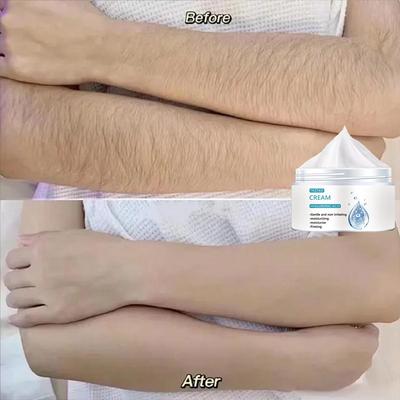 Gentle Hair Removal Cream, Brightens Skin Tone, Moisturizes, Lightens Dullness, Tightens Skin, Gentle and Non-irritating