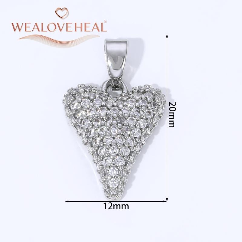 18K Gold Plated Brass Metal Cubic Zirconia Sun / Cross / Horseshoe / Chili Pepper / Wings Pendants Charms For Jewelry Making
