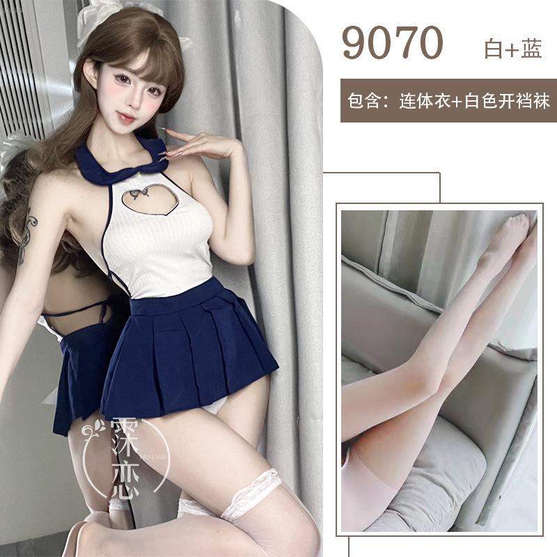 Sex Sexy Underwear Love Hollow Sailor Suit Backless School Girl Uniform Role-playing Sex Clothes