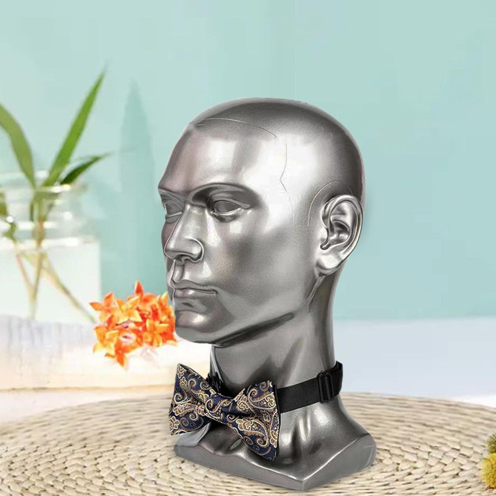 

Мужской манекен голова шляпа дисплей стенд косметические аксессуары многофункциональный манекен парик для Silvery Gray