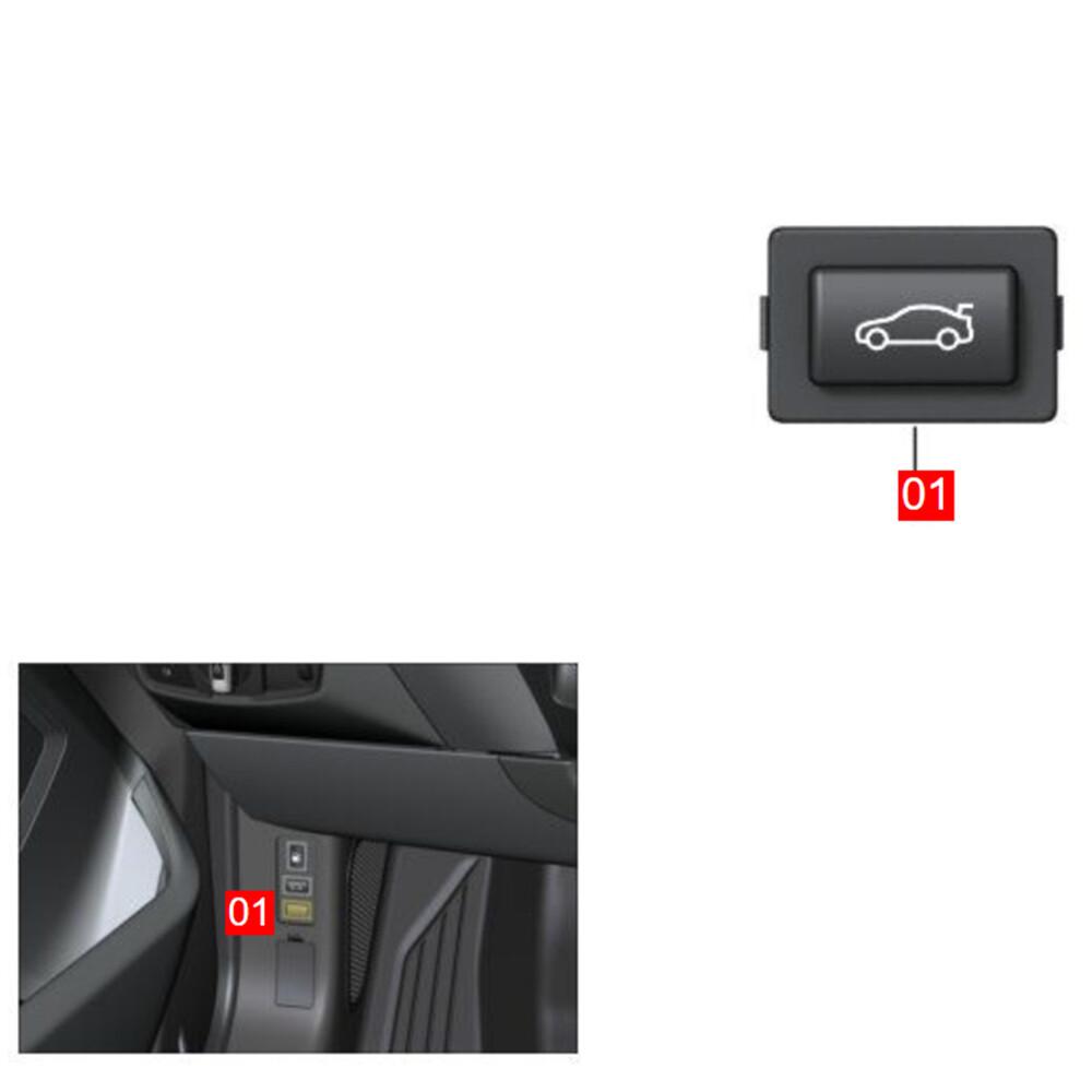 Silver Trunk Unlock Switch Button for BMW E90 E91 E92 E93 3Series 2005-2012