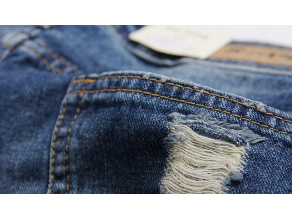 Women's Plus Size Korean Style Ripped Denim Shorts – Summer 3/4 Hot Pants