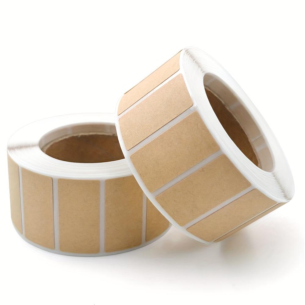 1600pcs Kraft Paper Sealing Label Stickers Self-Adhesive Handwritten Packaging Labeling Organization Packaging Label Stickers