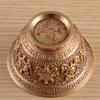 Engraving Buddhism Bowl Handicraft 8.7 CM Bronze Eight Auspicious Tibetan Holy Water Cup Tantric Bowl Altars Indoor Decorative