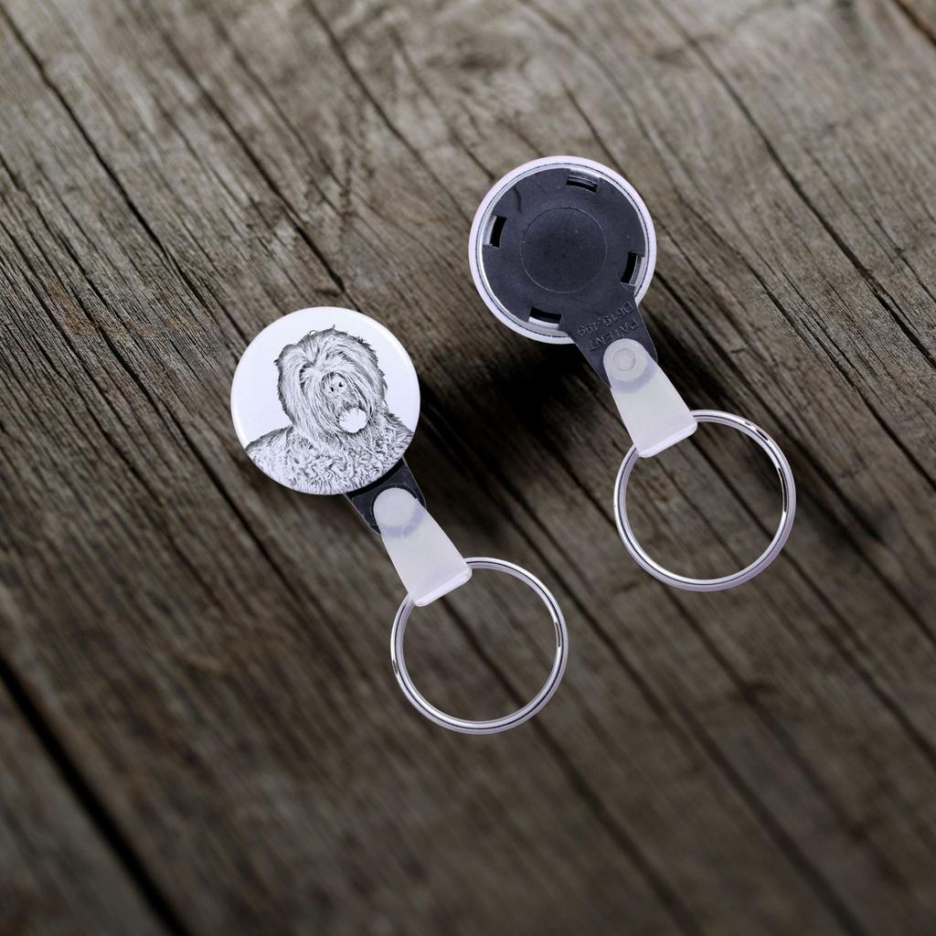 Black Russian Terrier, Chornyi Terrier - Keychain with a Dog Portrait, Pendant with the Brand's Own Art-Dog Graphics