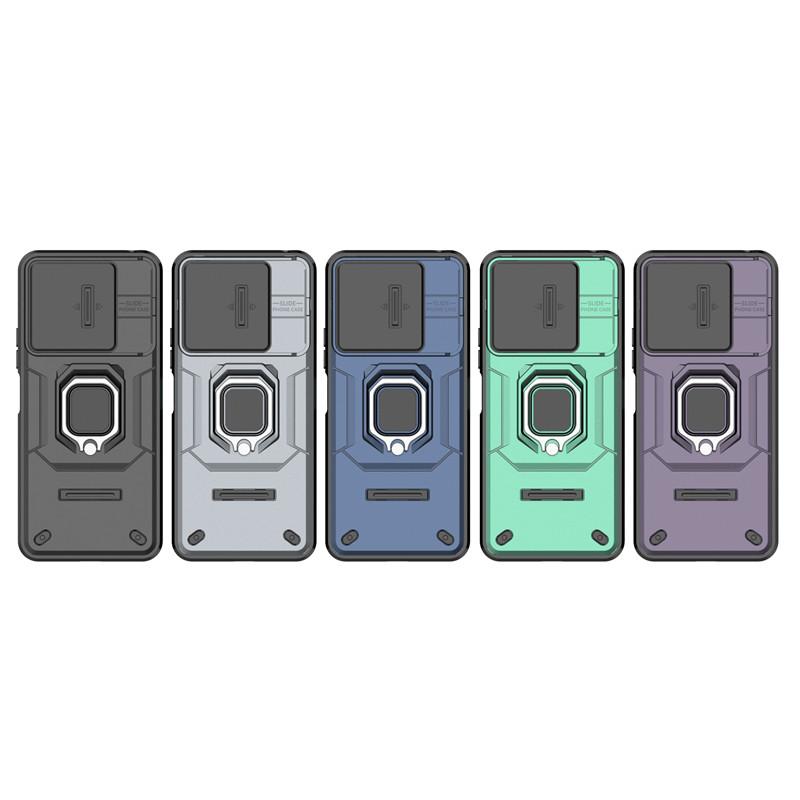 For Xiaomi Poco M6 4G Case Slide Camera Len Phone Cases For Xiaomi Poco M6 4G Shockproof Armor TPU PC Cover Xiaomi Poco M6 4G