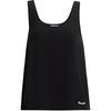 Solid Silk Vintage Tank Top Women Tops Black CZ715-BLK