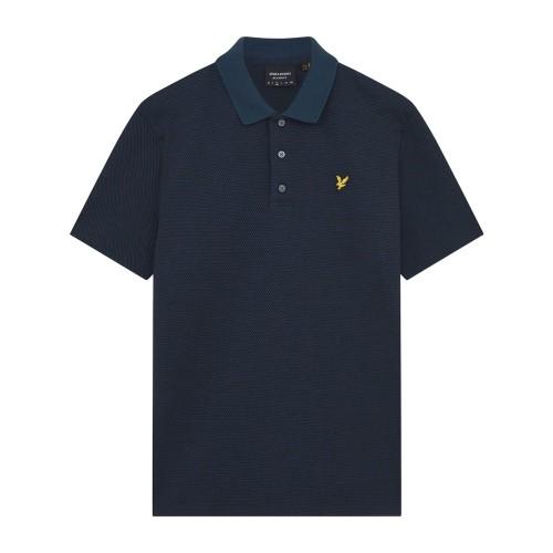 Lyle & Scott Mens Tonal Textured Polo Shirt