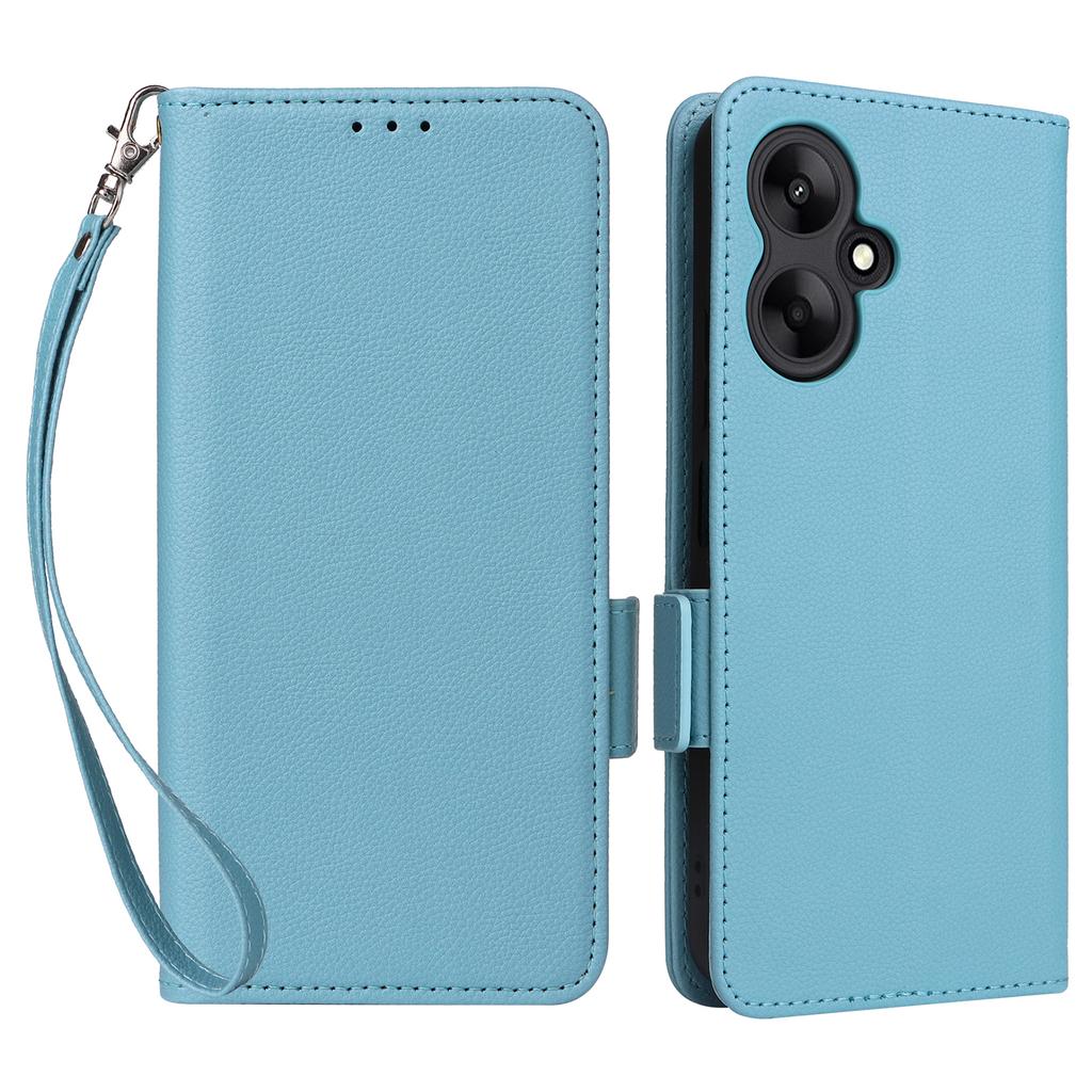 For Xiaomi Redmi 13C 5G/Redmi 13R 5G/Poco M6 5G Case with Wrist Strap Leather Cell Phone Cover