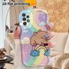 Phone Case: 2D Flat Samsung Galaxy A34 A35 M05 M06 S20 S22 S21 FE Plus 5G Protective Case, Couples Style, Rainbow Capybara, Christmas and Halloween Gi