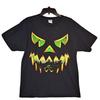 Pumpkin Face Color Mens T-Shirt Halloween Costume Carving Blackcraft Green Bat