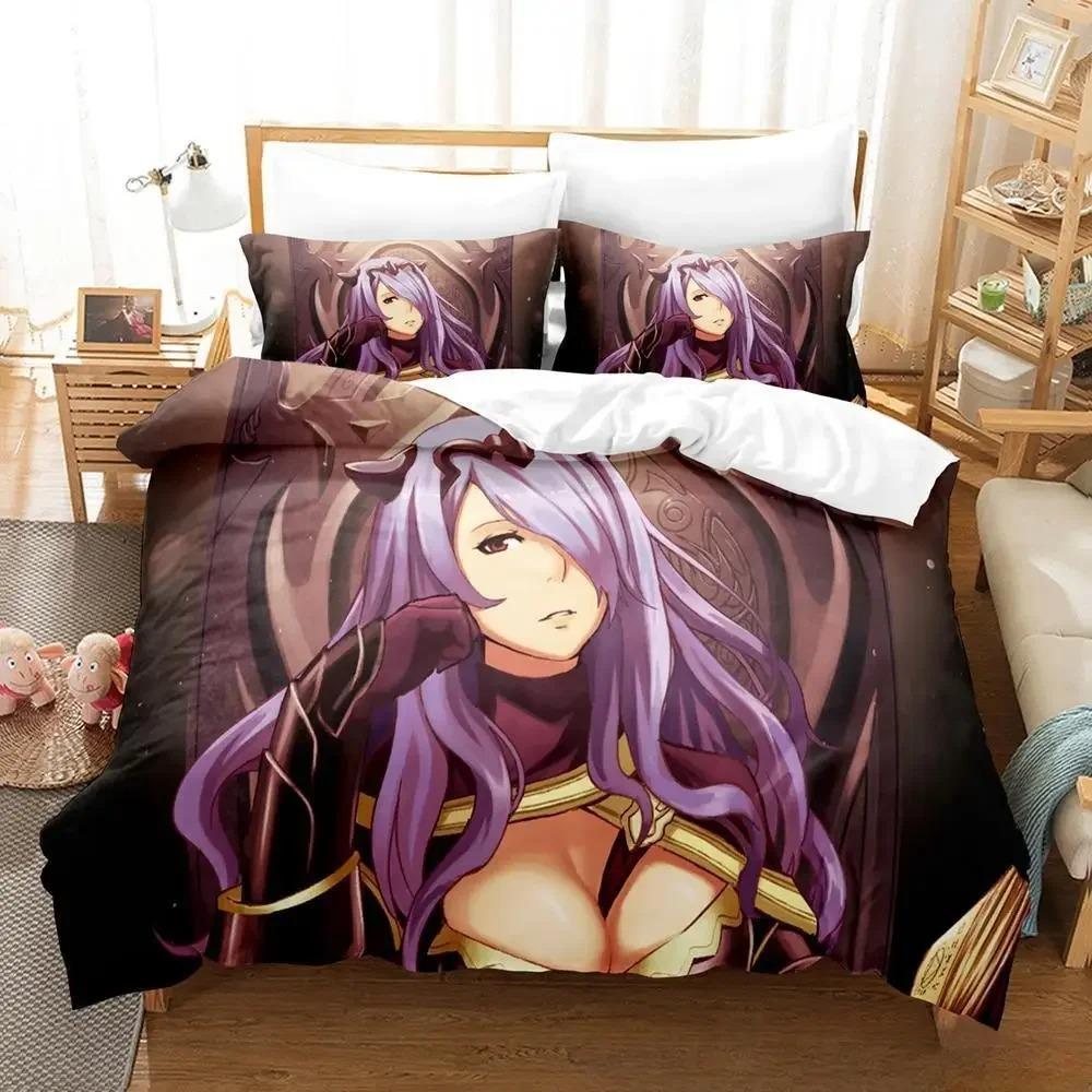 Kawaii Game Fire Emblem Engage Bedding Set Cartoon Anime Three-piece Set Adult Kid Bedroom Duvet Cover Sets 3D Print Anime
