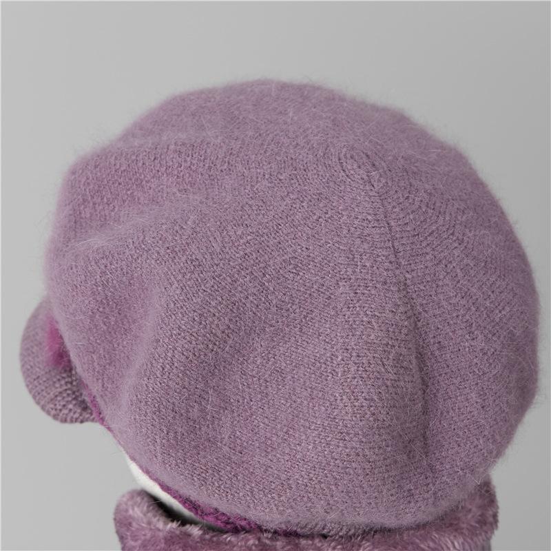 Mom Hat Female Winter Warm Old Man Granny Day Old Woman Knitted Wool Hat