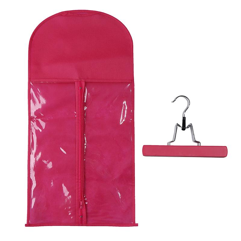 Hair Wig Storage Holder Hairpieces Nonwoven Wig Wigs Hanger Clip Storage Bag Set