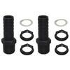 For Durable Plastic 25mm Hose Connectors 2 Sets for Rainwater Barrels Includes Sealing Rings and Linking Washers