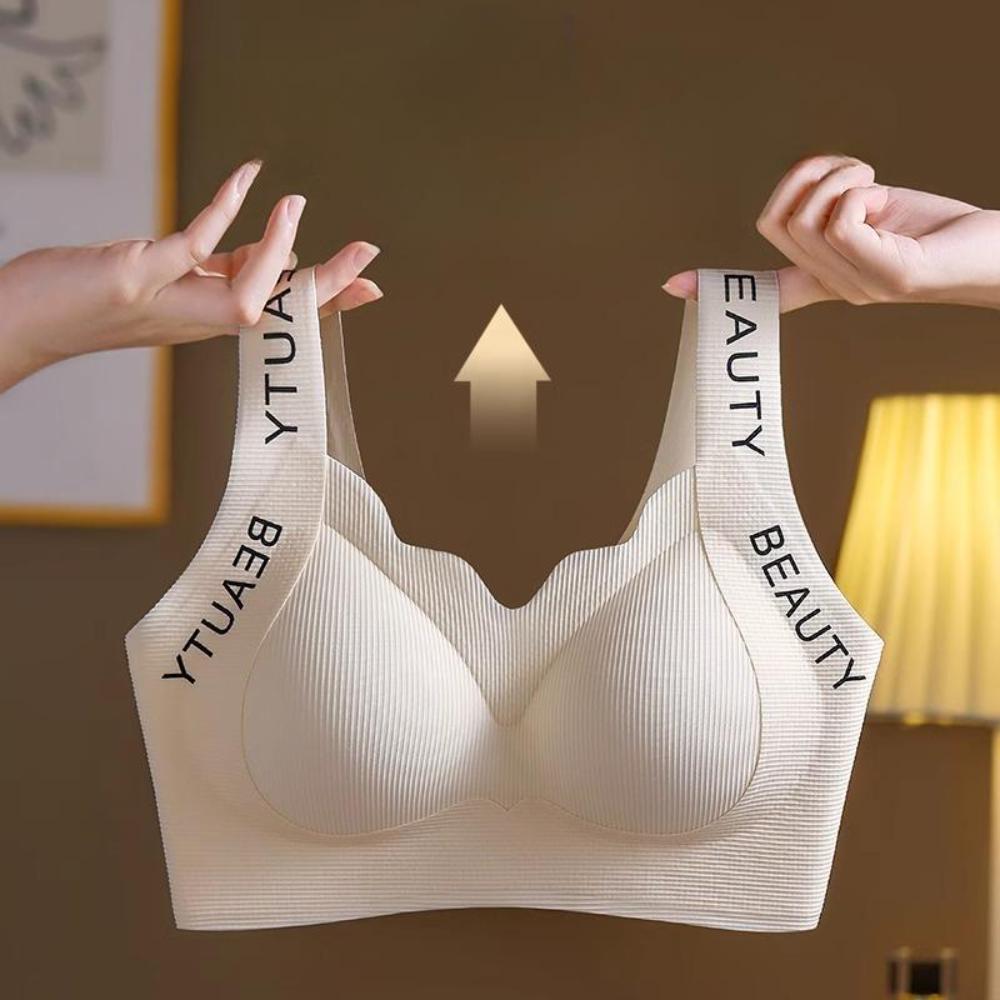 Sømløse push-up-bh-er for kvinner, brede stropper, store bryster, store undertøy, undertøy XXXL