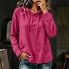 Women's Fashion Casual Hoodie Long Sleeve Loose Fit Color Pullover Sweatshirt for Everyday Wear