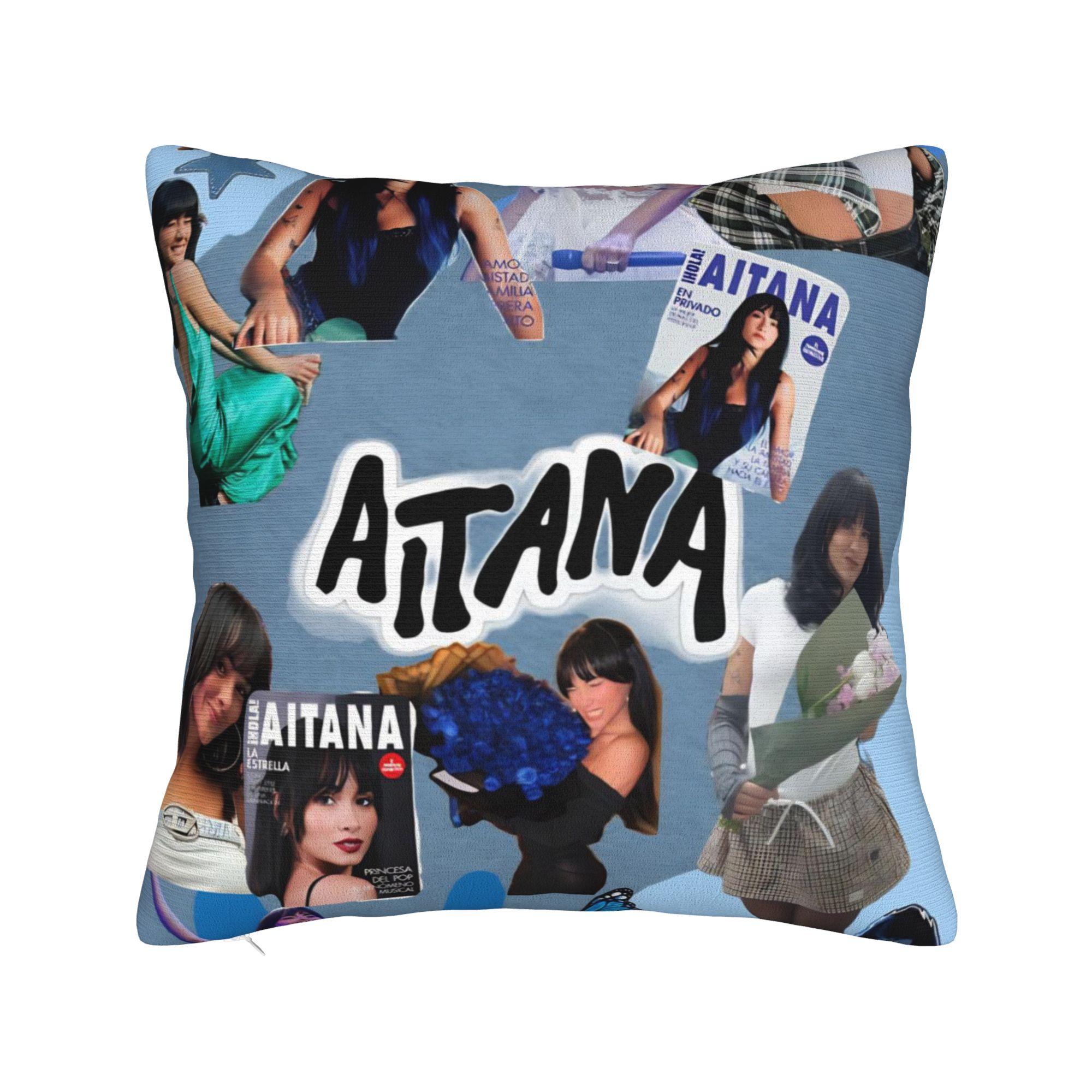 

Singer Aitana Cuarto Azul Pillowcase Accessories Printed Cushion Cover Decoration Pillow Case Cover Home Multi Size 16x16Inch